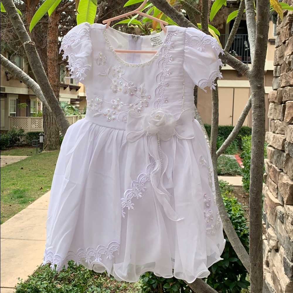 Baptism White Formal Dress Size 12 months